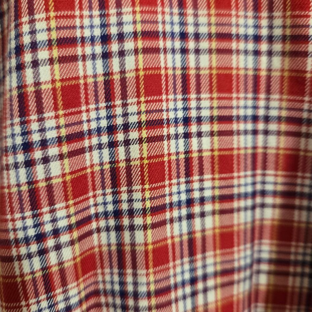 Ralph Lauren Blake Red Plaid Button Down Big and Tall Large Long Sleeve Shirt - Picture 8 of 8
